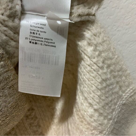 New $590 Marc Cain Yellow Cable Knit Sweater Tank Top virgin wool size N3 / 8 - Picture 12 of 15